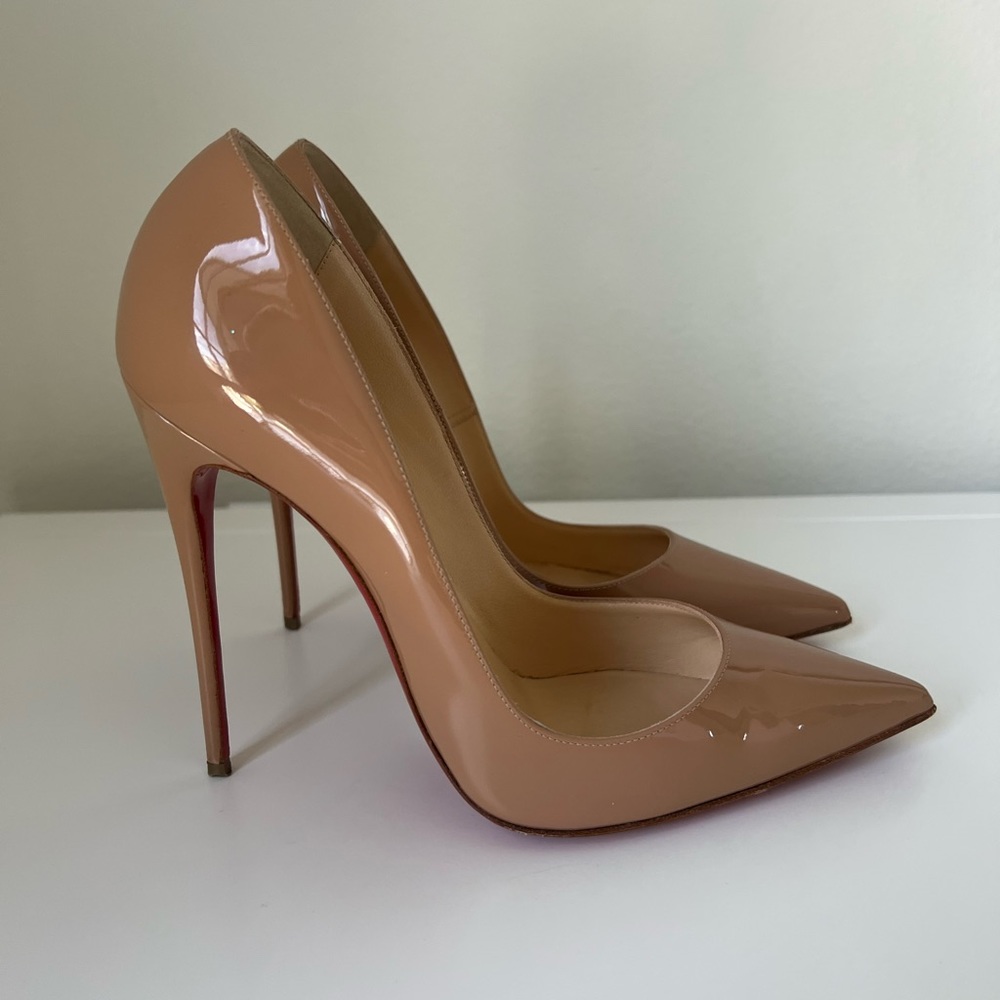Christian Louboutin So Kate 120 patent Nude 38.5 - Picture 5 of 12